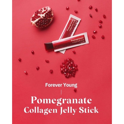 Collagen lựu date 8 2024 dạng thạch collagen beauty pomegranate jelly - ảnh sản phẩm 4