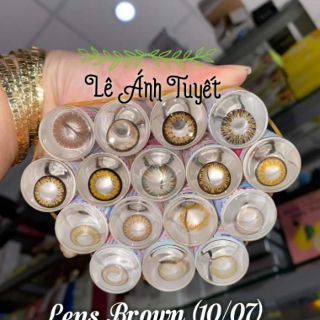 Lens brown + khay đơn