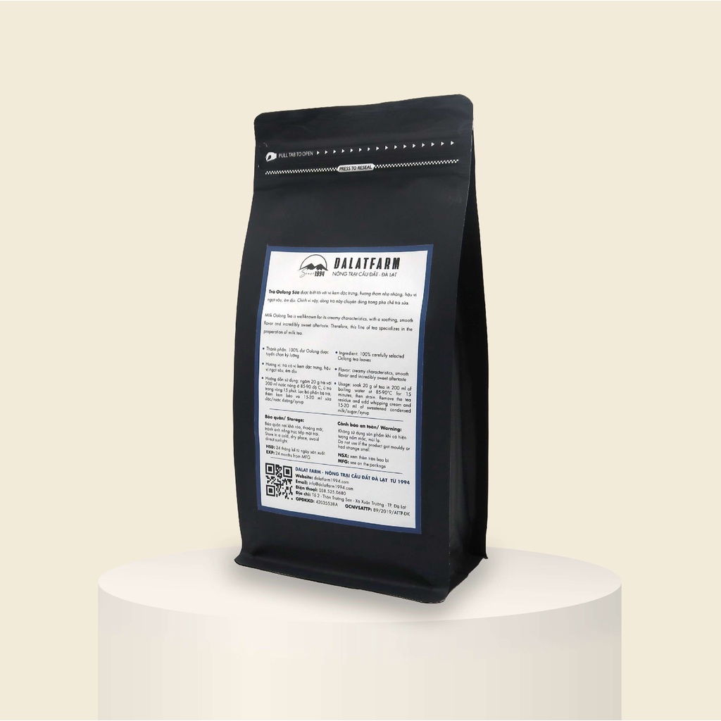 Trà Oolong Sữa DalatFarm - Túi 500g (Dòng chuyên pha chế)