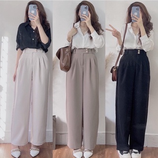 Quần tây 2 cúc cạp cao150xu