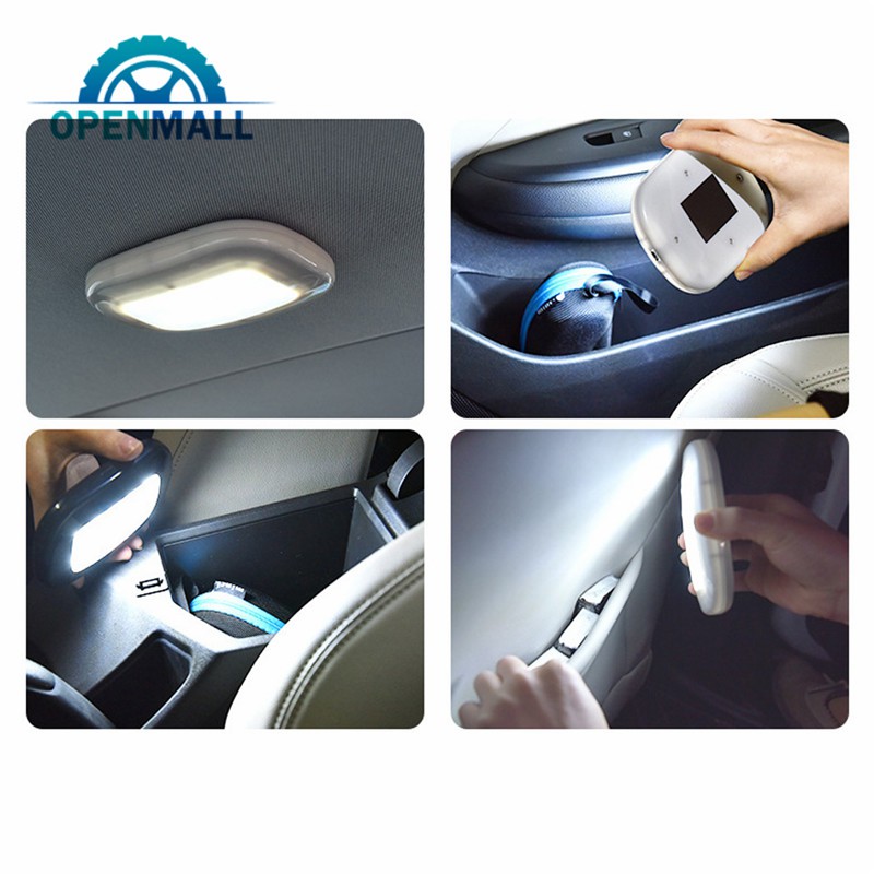 Đèn LED đọc sách sạc USB gắn trần xe hơi tiện lợi