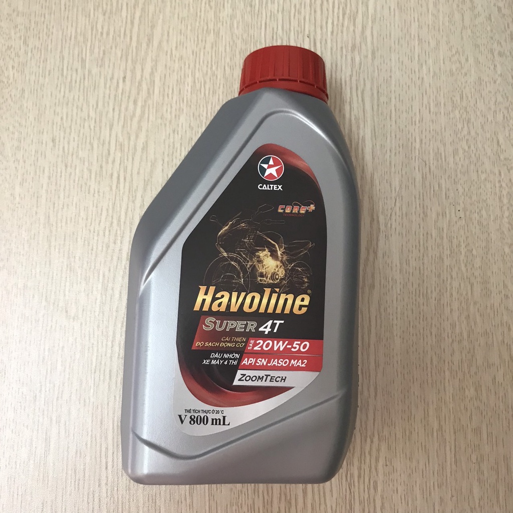 Dầu nhớt xe số gốc khoáng Caltex Havoline Super4T 15w40/20w50