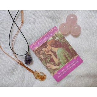 Vòng cổ Citrine macrame