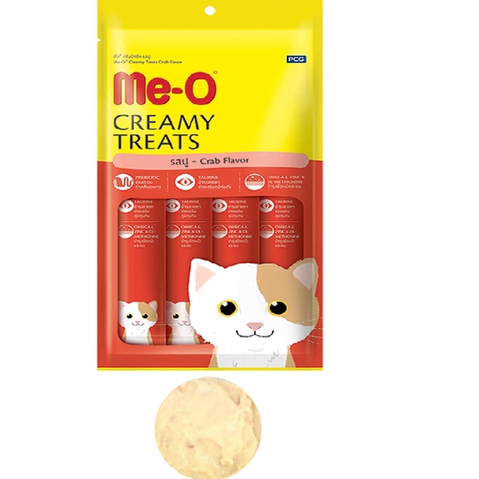 Bánh thưởng dạng kem dành cho mèo Me-O Creamy Treats 60g