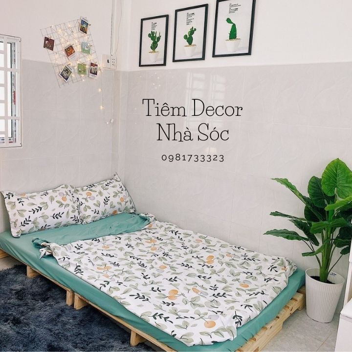 Giường Pallet gỗ thông 1.2m*2m tại TPHCM – Tiệm Decor Nhà Sóc