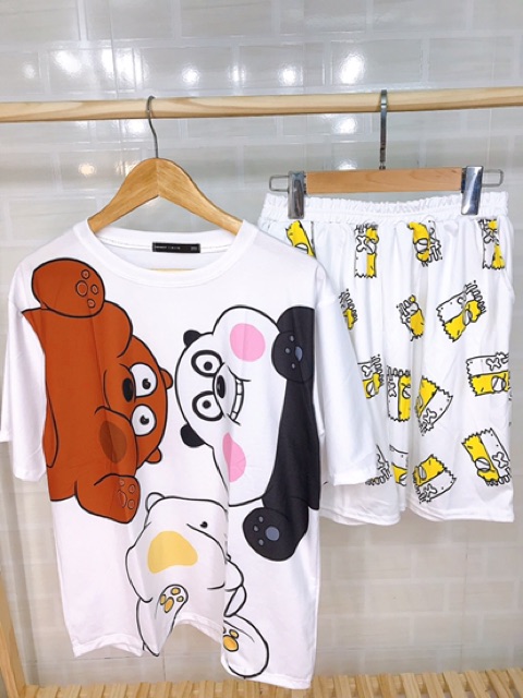 Set áo quần CARTOON SIÊU DỄ THƯƠNG