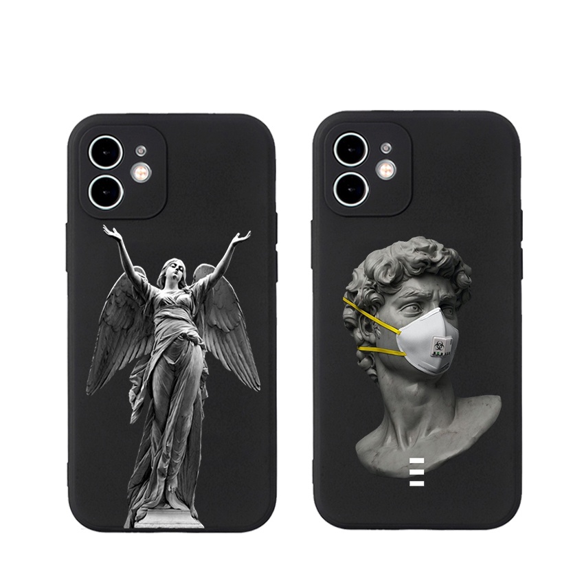 Ốp Lưng Iphone Cạnh Vuông Tượng MKK, BVC Iph6/6plus/6s/6splus/7/7plus/8/8plus/x/xs/11/12/pro/13/promax- Sencase