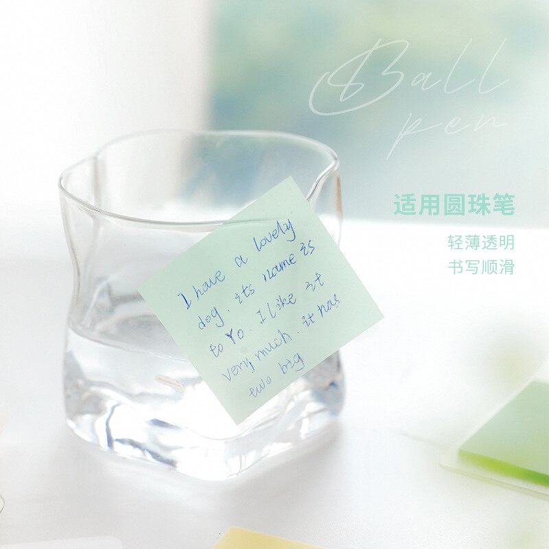 Set 50 Giấy Ghi Chú Trong Suốt Chống Thấm Nước