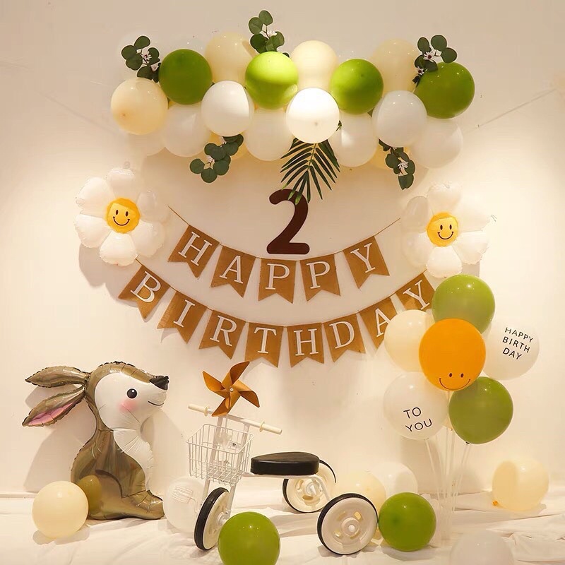 Sét bóng thỏ ngọc phối bóng matcha