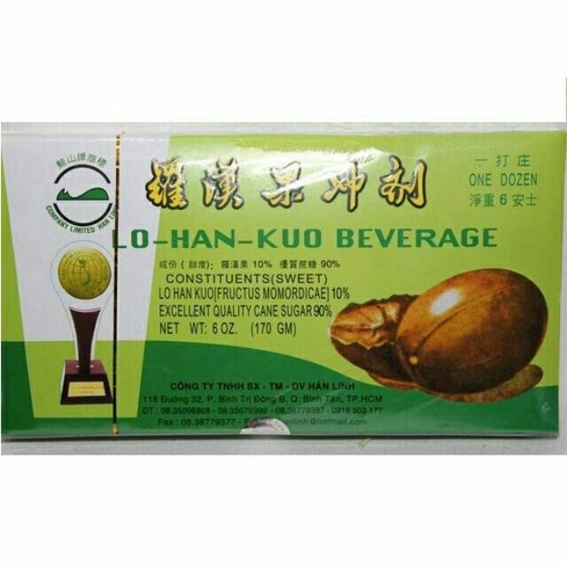 Viên La hán quả hoà tan (Loại 1 Có hình chiếc cup) -170 gram