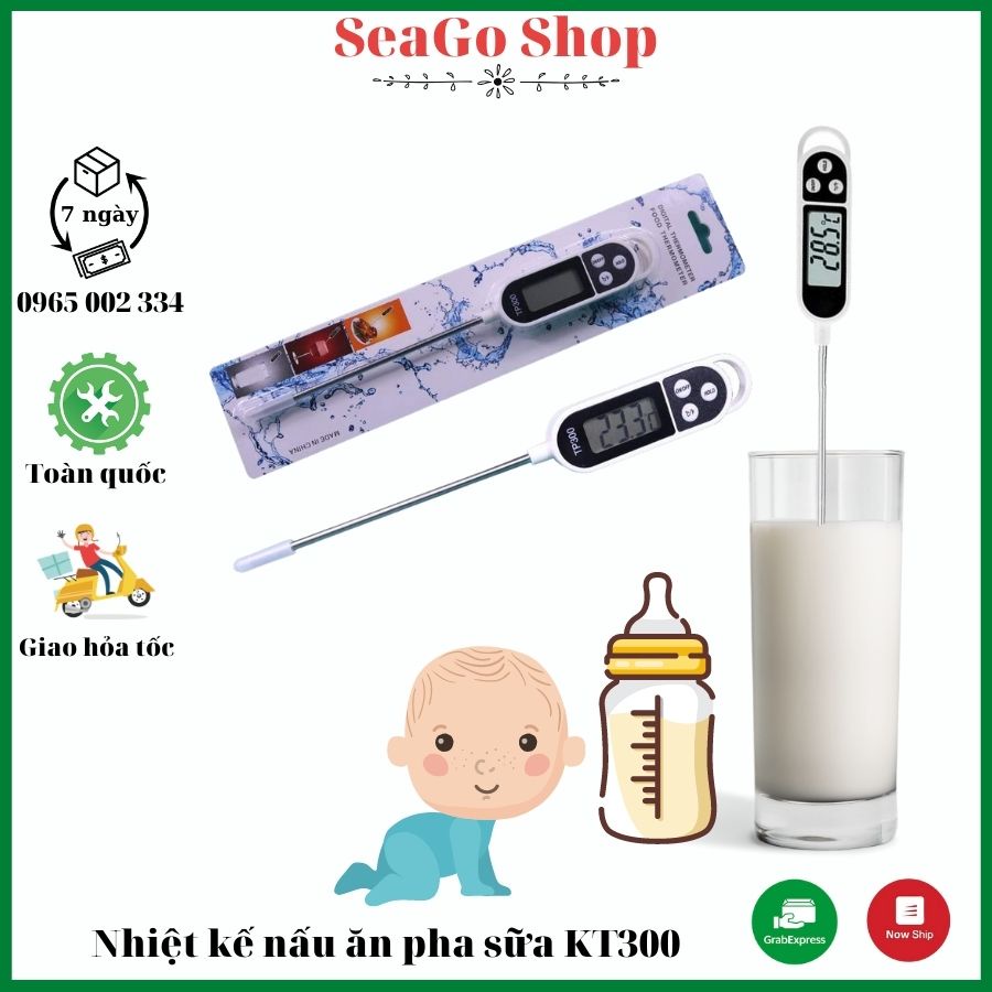 Nhiệt Kế Đo Nước, Nấu Ăn, Pha Sữa Kt300, Nhiệt Kế Phòng Bếp, Cây Đo Nhiệt Độ Cho Bé Độ Chính Xác Cao [BH 1-1]