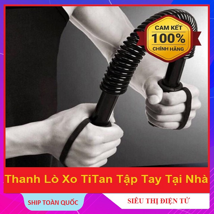 Thanh Lò Xo Tập Tay Tại Nhà , Dùng Cho Nam Nữ Loại 30Kg - 40Kg - 50Kg - 60Kg - Chắc Bền Đẹp