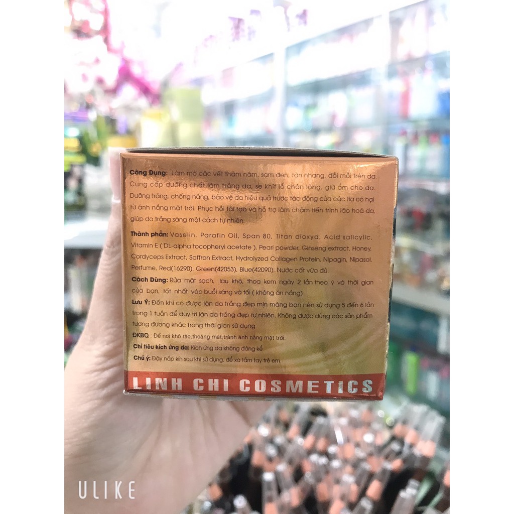 ( hủ màu nâu ) kem linh chi thúy nga nám -tan nhang-trắng da-chống nắng 6,5g [ chuẩn hàng cty 100%]