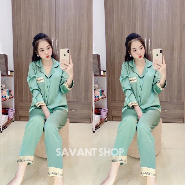 [ LỤA SATIN CAO CẤP ] PIJAMA TAY DÀI QUẦN DÀI MẶC NHÀ SANG CHẢNH MẪU MỚI | BigBuy360 - bigbuy360.vn