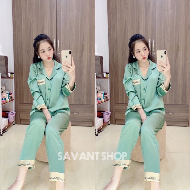 [ LỤA SATIN CAO CẤP ] PIJAMA TAY DÀI QUẦN DÀI MẶC NHÀ SANG CHẢNH MẪU MỚI