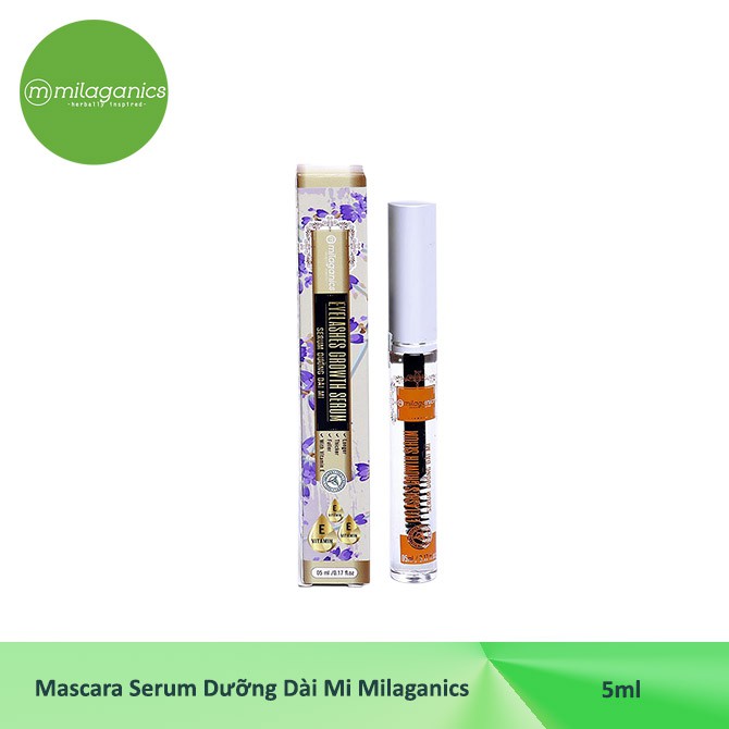 Mascara Serum Dưỡng Dài Mi Eyelashes Growth Serum Milaganics 5ml | BigBuy360 - bigbuy360.vn