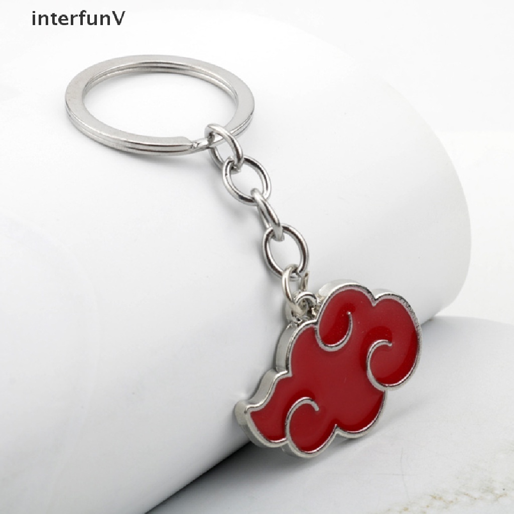 Vòng cổ Mặt Kim Loại Hình Đám Mây Đỏ Phong Cách Anime Akatsuki Nhật Bản