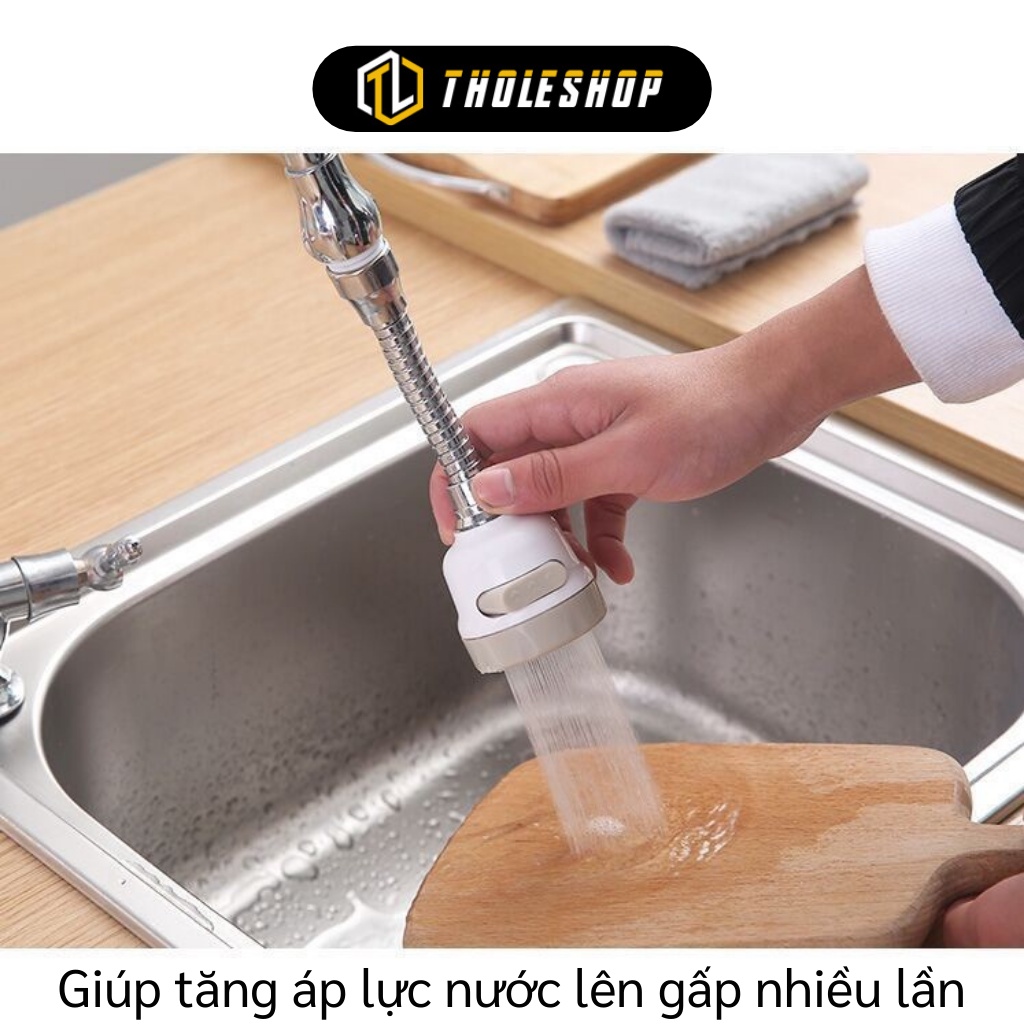 Đầu Vòi Lọc Nước - Đầu Vòi Nối Rửa Bát Tăng Áp Lực Xoay 360 Độ Có 3 Chế Độ 7886