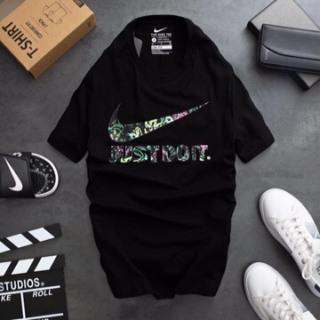 | Ảnh thật | Áo T Shirt Just Do It Hoạ Tiết