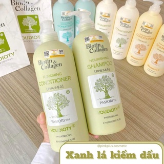 Cặp Dầu Gội Biotin Collagen dầu gội biotin collagen kiểm soát tóc bết dầu kích thích mọc tóc làm bồng tóc