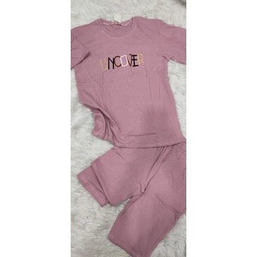 Bộ áo form rộng quần ngố thun cotton thái