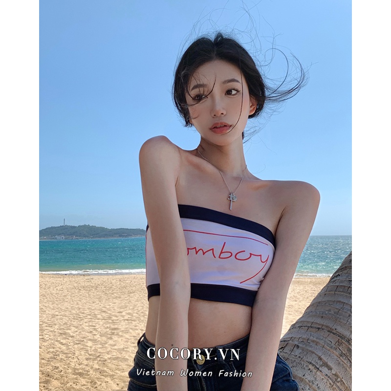 Cocory vn Áo Tank Top Dáng Ôm Co Giãn In Họa Tiết Thời Trang Mùa Hè Quyến Rũ Dành Cho Nữ | BigBuy360 - bigbuy360.vn