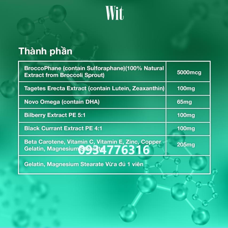 Viên uống WIT bổ mắt (15 viên)