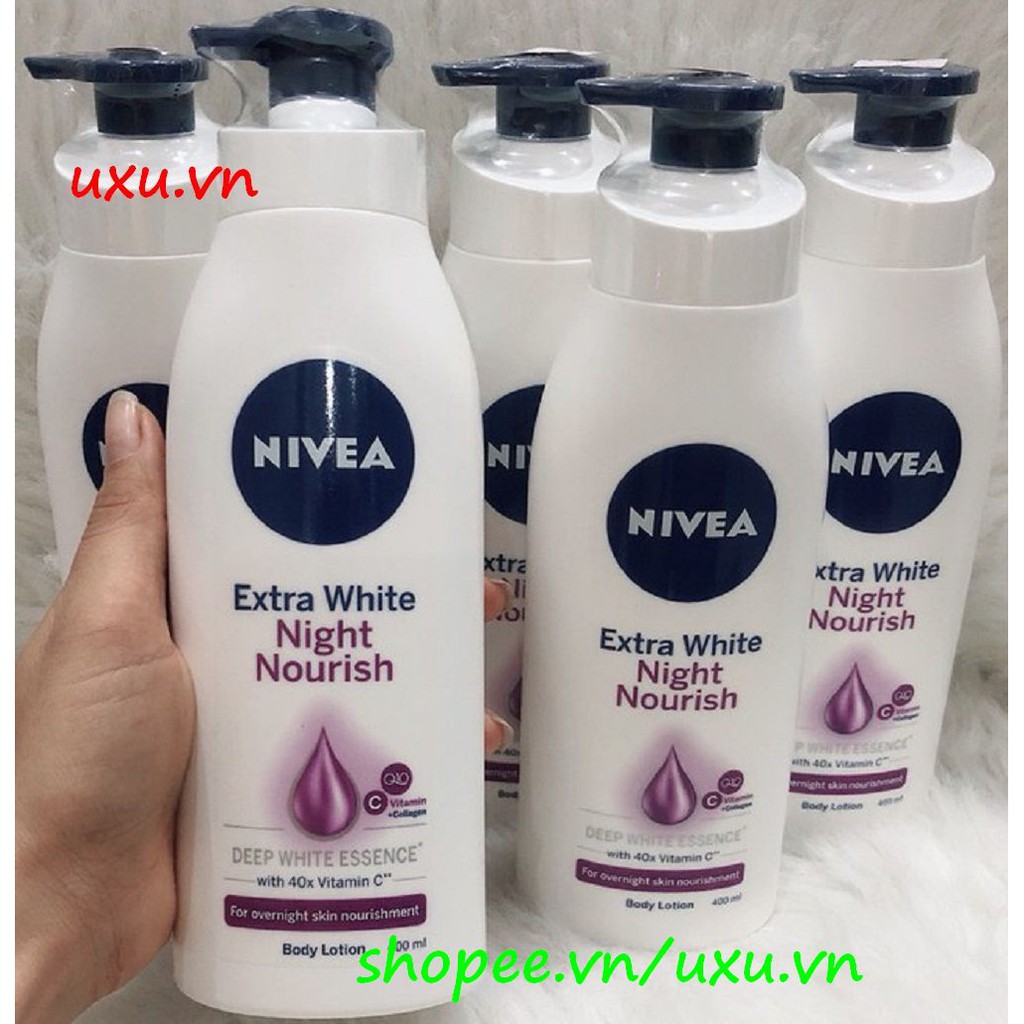 Sữa Dưỡng Thể 400Ml Nivea Ban Đêm Làm Trắng, Sẵn Chắc Da Extra White Night Nourish, Với uxu.vn Tất Cả Là Chính Hãng.