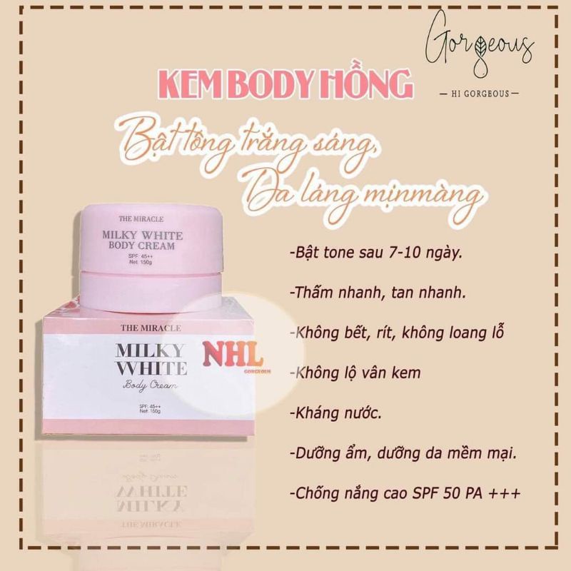 Kem dưỡng trắng da body  Múi xù .