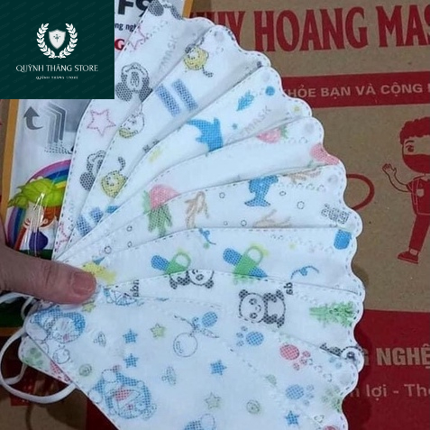 Khẩu trang KF94 trẻ em cho bé từ 6 đên 12 tuôi  combo 100 cái