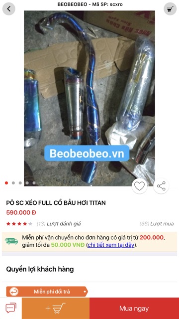 Pô SC xéo full cổ bầu