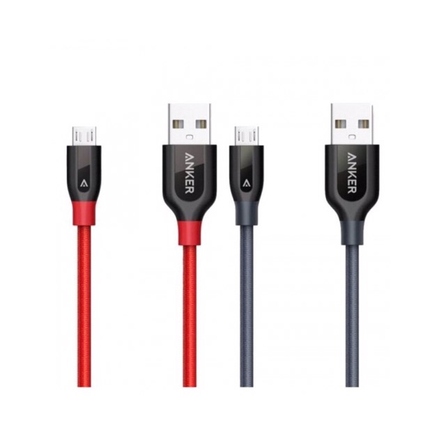 Dây cáp sạc Anker Powerline + Micro Usb 0.9m cho Android A8142