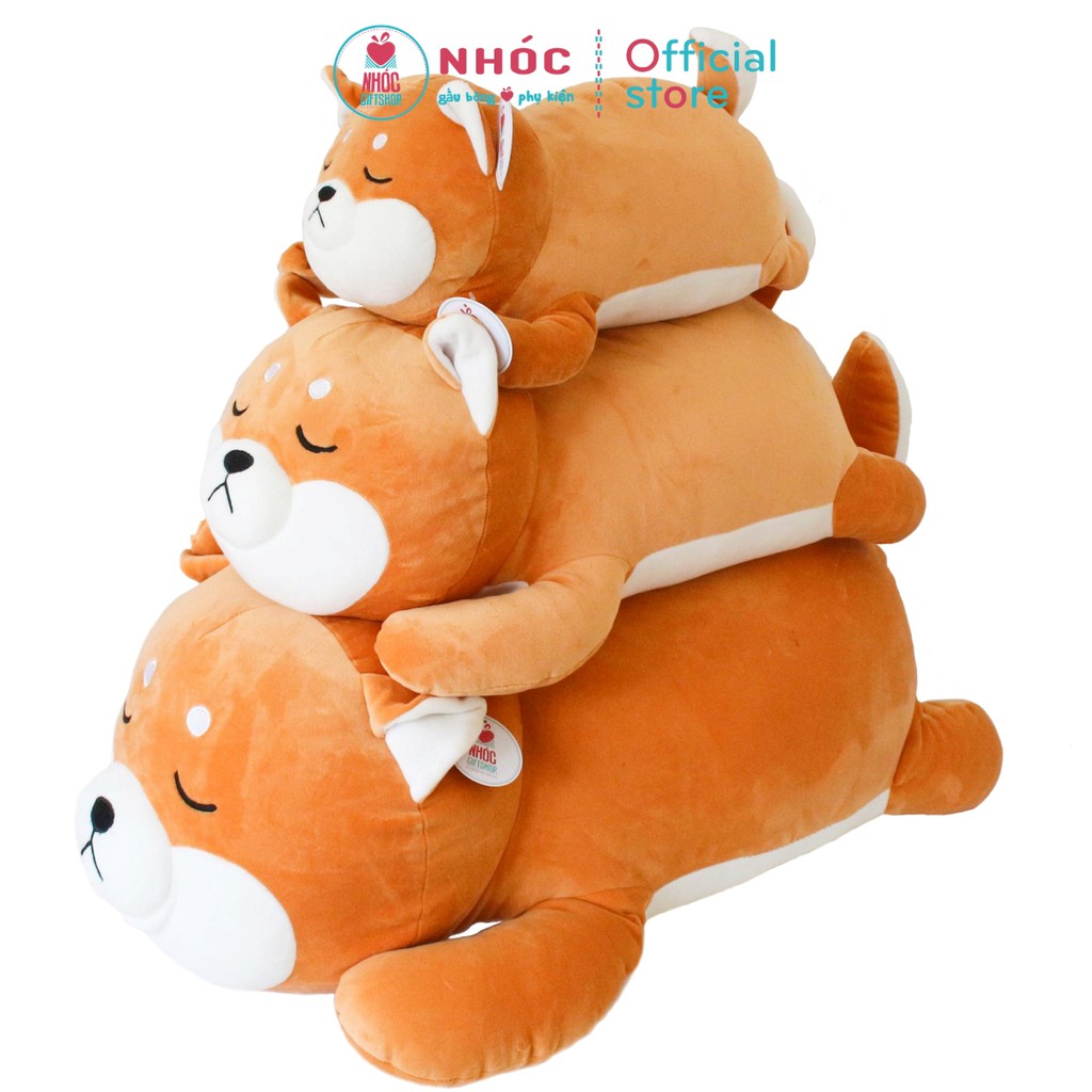 Gấu Bông Chó Shiba Nằm  SIZE LỚN Hàng Cao Cấp Lông Mịn Bông Mềm Đồ Chơi Cho Bé An Toàn Dễ Thương TC - NHÓC