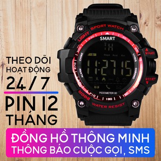 Đồng Hồ Thông Minh Smartwatch X30 Dáng Thể Thao - Pin 12 Tháng - Chống Sốc - Nước IP67 - Thông Báo Cuộc Gọi, SMS