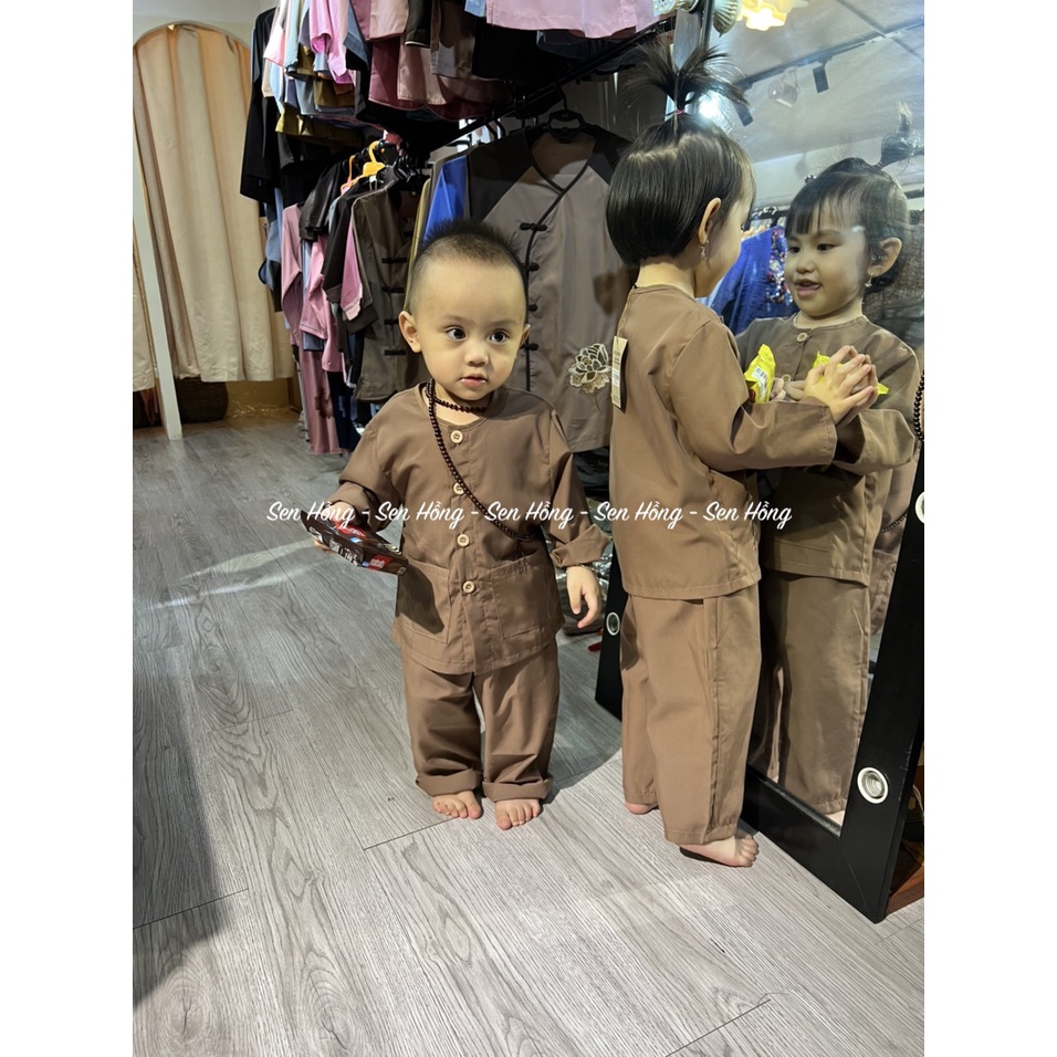👶 ĐỒ LAM ĐI CHÙA ĐI CHƠI CHO BÉ - SET QUẦN ÁO BÀ BA dễ thương - Bà ba trẻ em bé trai bé gái