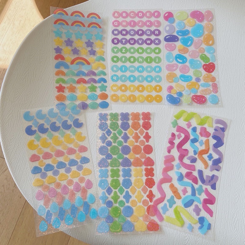 Stickers ruy băng lấp lánh