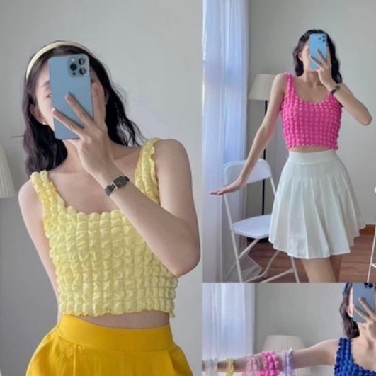 Áo 2 dây xốp bảng bự cực xinh đủ màu sắc ♥️