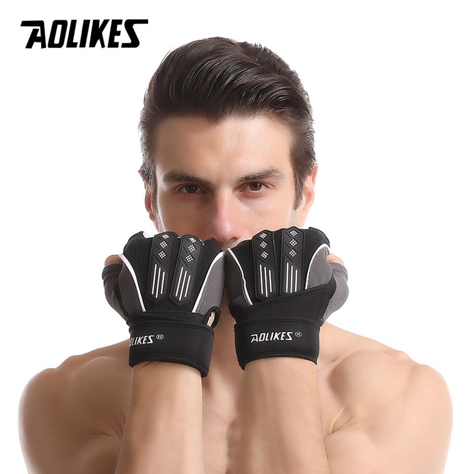 Aolikes 1 Cặp Găng Tay Tập Thể Hình Thoáng Khí