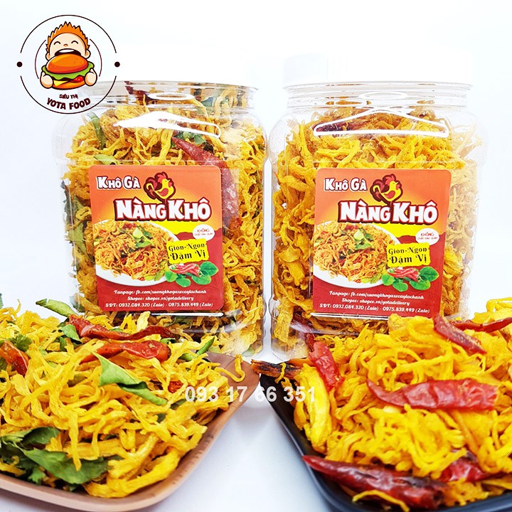 [Mã GROXUAN1 giảm 8% đơn 150K] Khô gà lá chanh loại 1 ( Giòn ngon – đậm vị ) – 500gram | Yotafood | BigBuy360 - bigbuy360.vn