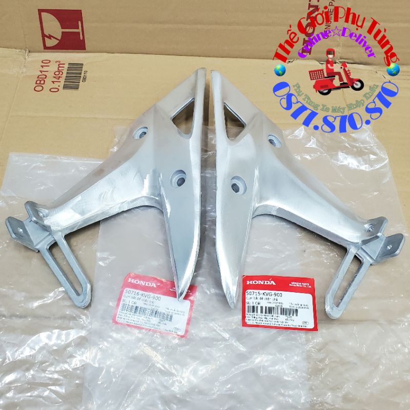 Gác chân sau AB 110 2007-2010 Zin Honda Việt Nam - 50716-KVG-900 / 50715-KVG-900