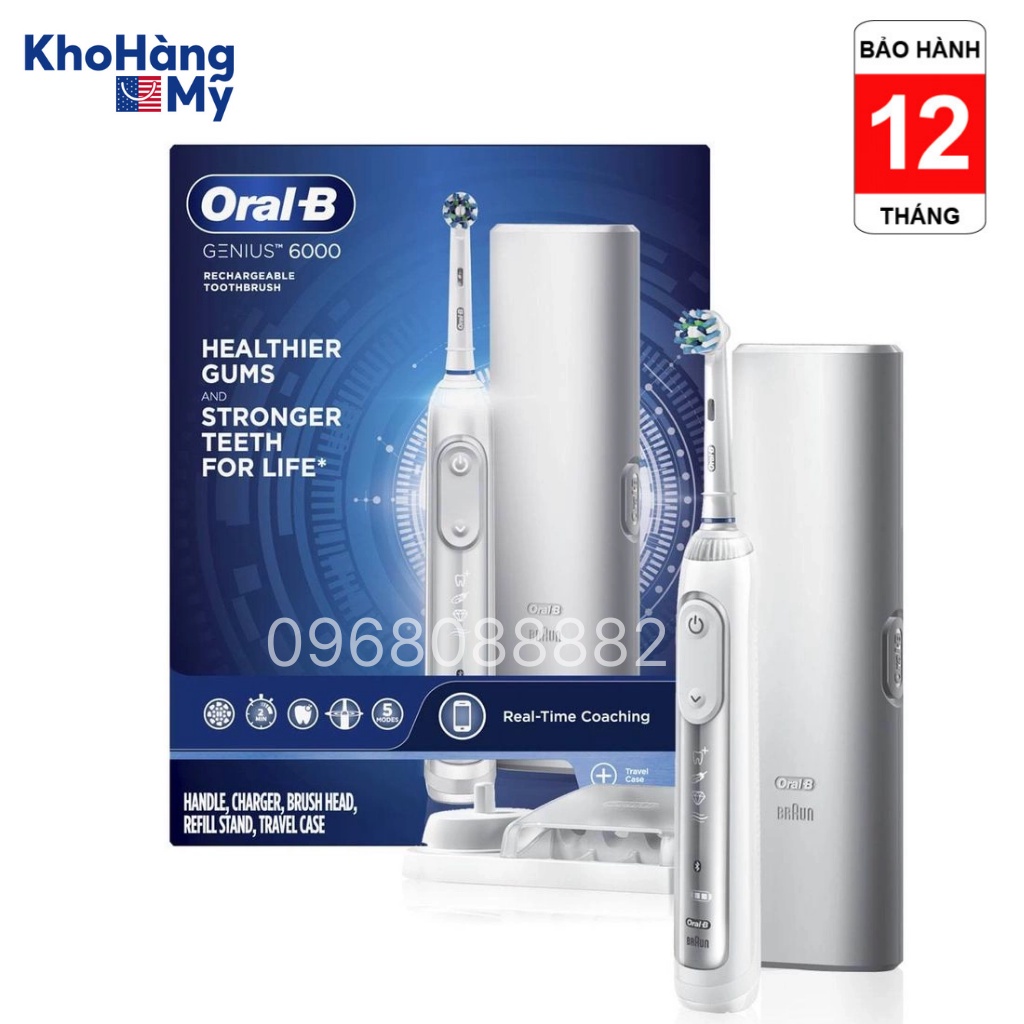 Bộ đôi bàn chải điện Oral B 6000 Genius Elite/ ProAdvantage [Made in Germany]