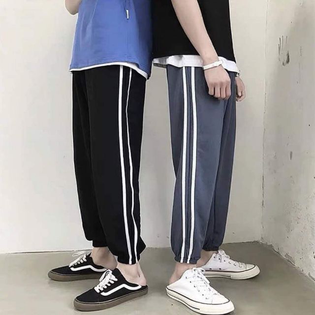Quần jogger thun 2 sọc