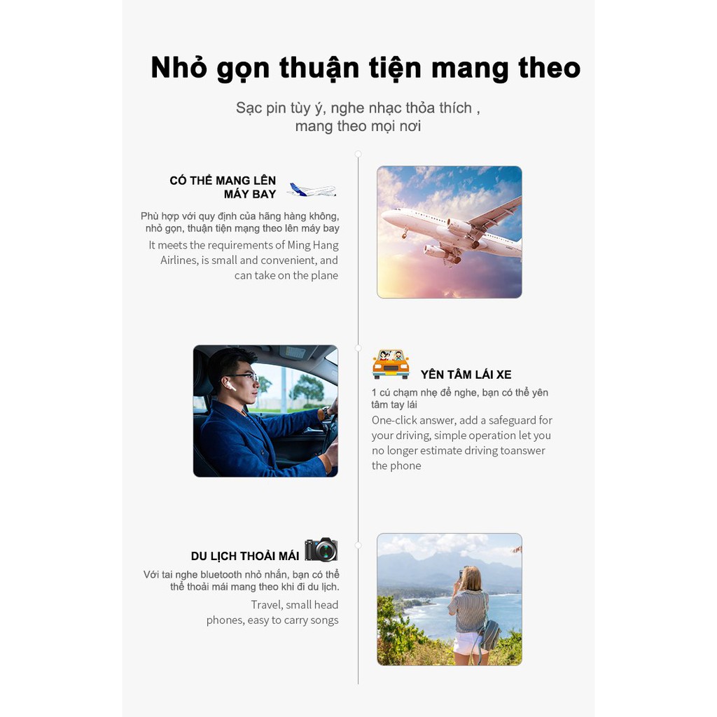 Tai Nghe Bluetooth Không Dây inpods12 nhiều màu - Tai Nghe Bluetooth Pin Trâu - Tai nghe bluetooth không dây INPODS 12