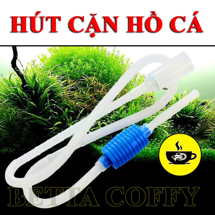 Hút cặn hồ cá Bơm Tay 1m7 hút bóp nước phân cá