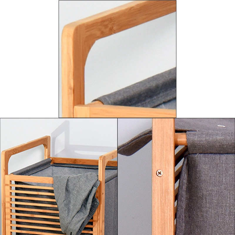 Aleta Giỏ Đựng Quần Áo Dơ Bằng Tre Sức Chứa Lớn