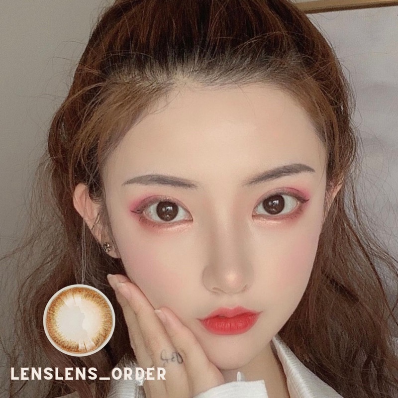 Lens Mắt Kính Áp Tròng Nâu Choco Siêu Nịnh Mắt Đủ Độ Cận [Vui Lòng Đặt 2 Chiếc]