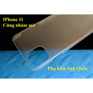 Ốp lưng IPhone 11 nhựa CỨNG NHÁM MỜ