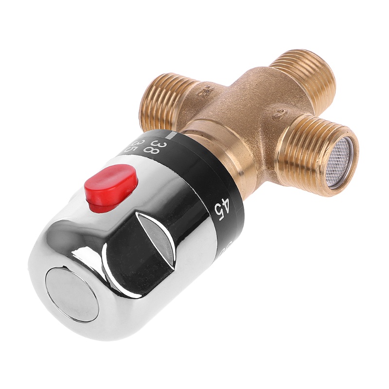 Van Trộn Nhiệt Độ Nước 3 Chiều G1 / 2 Bằng Đồng Thau Cứng