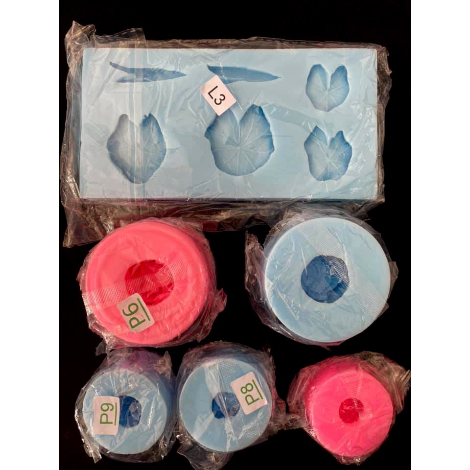 Bộ khuôn silicon Hoa Sen Thái  làm bánh rau câu 4D