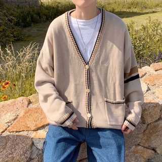 Áo len Cardigan viền kẻ